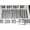 BSI VIERGE PEUGEOT 307 PHASE 2 2004 H03 9660105780