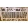 BSI VIERGE PEUGEOT 307 PHASE 2 BSI 2004 H03 9663510380 JOHNSON CONTROLS