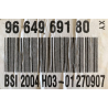 BSI VIERGE PEUGEOT 307 PHASE 2 BSI 2004 H03 9664969180 JOHNSON CONTROLS