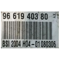BSI VIERGE CITROEN C5 H04 9661940380 JOHNSON CONTROLS