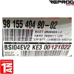BSI VIERGE PEUGEOT PARTNER BSI04EV2 KE3-00 9815540480