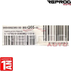 BSI VIERGE PEUGEOT 508 9664992380 S180121005G BSI-Q05-00 CONTINENTAL