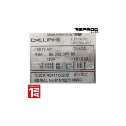 CALCULATEUR VIERGE CITROEN C3 1.4 HDI 9654305580 R0411C023B DDCR DELPHI