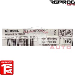 BSI VIERGE CITROEN C2 C3 F01-00 9646775080 S118085300F SIEMENS