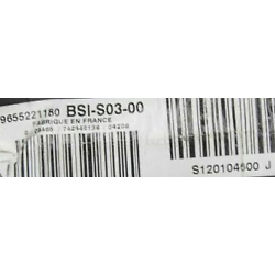 BSI VIERGE PEUGEOT 407 BSI-S03-00 9655221180 S120104600J S03 SIEMENS