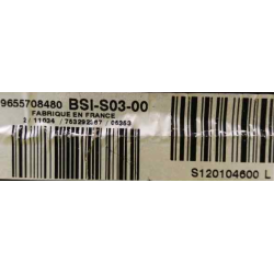BSI VIERGE PEUGEOT 407 BSI-S03-00 9655708480 S120104600L S03 SIEMENS