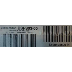 BSI VIERGE PEUGEOT 407 BSI-S03-00 9655708480 S120104600N S03 SIEMENS
