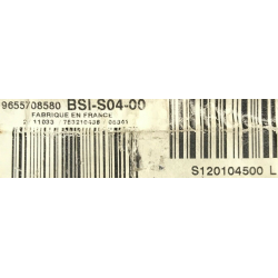 BSI VIERGE PEUGEOT 407 BSI-S04-00 9655708580 S120104500L S04 SIEMENS
