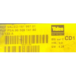 BSI VIERGE PEUGEOT 406 CD1 9650914180 16199701 HW:03 SW: 4.28 VALEO