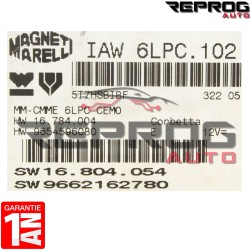 CALCULATEUR DÉCODÉ ou VIERGE PEUGEOT 207 1.4 16S IAW 6LPC.102 SW9662162780 HW9654596080