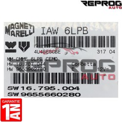 CALCULATEUR DÉCODÉ ou VIERGE CITROEN C5 2.0i IAW 6LPB HW9653962780 SW9655660280
