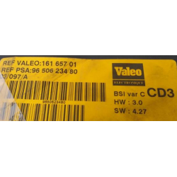 BSI VIERGE PEUGEOT 406 VALEO CD3 9650623480 16165701 HW: 3.0 SW: 4.27