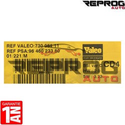 BSI VIERGE PEUGEOT 406 VALEO CD4 9646023380 73005111 SW: 3.23 HW: 2.0