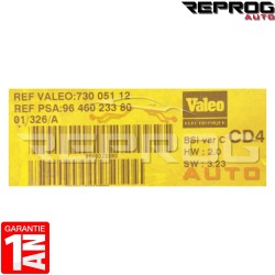 BSI VIERGE PEUGEOT 406 VALEO CD4 9646023380 73005112 SW: 3.23 HW: 2.0