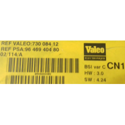 BSI VIERGE CITROEN XSARA VALEO CN1 9646940480 73008412 VALEO 4.24
