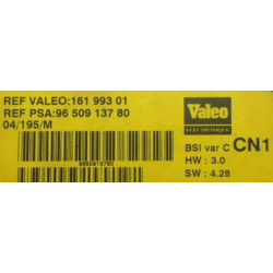 BSI VIERGE CITROEN XSARA VALEO CN1 9650913780 16199301 VALEO 4.28
