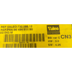 BSI VIERGE CITROEN XSARA CN3 9649491180 73008612 VALEO HW 3.0 SW 4.26