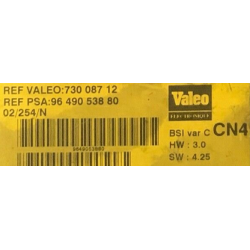 BSI VIERGE CITROEN XSARA VALEO CN4 9649053880 73008712 SW 4.25 HW 3.0