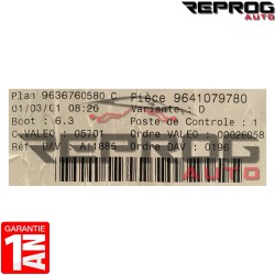 BSI VIERGE PEUGEOT 307 9636760580 9641079780 VARIANTE: D VALEO G0X-00 SYLEA