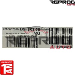 BSI VIERGE PEUGEOT 206 206+ CITROEN XSARA PICASSO E02-00 9653667680 S118085220E SIEMENS 6580FQ 1650882580 6580CG