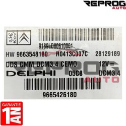 CALCULATEUR MOTEUR VIERGE PEUGEOT 308 DCM3.4 DELPHI HW9663548180 9665426180