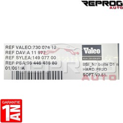 BSI VIERGE CITROEN XSARA 9644648680 73007412 V3.51 PR2D BSI N7 BOITE D1 A11977