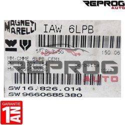 CALCULATEUR DÉCODÉ ou VIERGE PEUGEOT 407 IAW 6LPB HW9659580780 SW9660685380