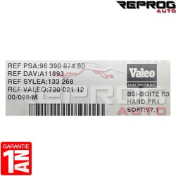 BSI VIERGE CITROEN XSARA 9639087480 73002112 B3 A11893 133268 VALEO SOFT: V7.1 BOITE B3 PR4