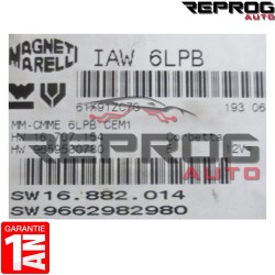 CALCULATEUR DÉCODÉ ou VIERGE PEUGEOT 407 IAW 6LPB HW9659580780 SW9662982980
