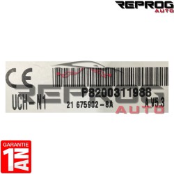 UCH N1 VIERGE RENAULT CLIO 2 PHASE 2 P8200311988 V5.3 UCH-N1 SAGEM