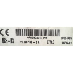 UCH VIERGE RENAULT CLIO 2 N3 P8200207139 V4.3 UCH-N3 SAGEM 21670103-5A