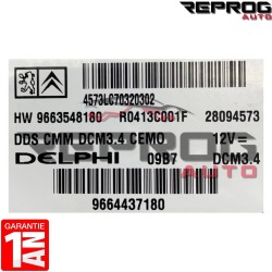 CALCULATEUR MOTEUR VIERGE PEUGEOT 407 DCM3.4 DELPHI 9664437180 HW9663548180