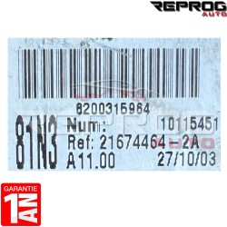 UCH VIERGE RENAULT ESPACE 4 81N3 8200315964 SAGEM 11.00 21674464-2A