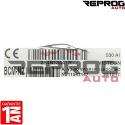BCM N2 VIERGE RENAULT KANGOO 2 284B13441R V3.00 UCH NS11541147