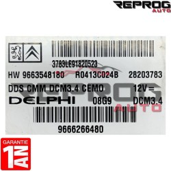 CALCULATEUR MOTEUR VIERGE PEUGEOT 308 9666266480 HW9663548180 DCM3.4 DELPHI