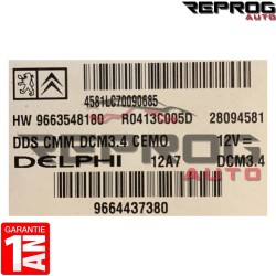 CALCULATEUR MOTEUR VIERGE PEUGEOT 307 HW 9663548180 9664437380 DCM3.4 DELPHI