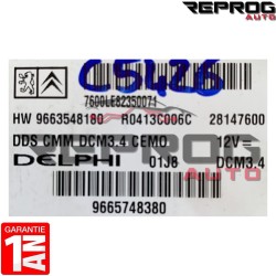 CALCULATEUR MOTEUR VIERGE PEUGEOT 407 HW 9663548180 9665748380 DCM3.4 DELPHI
