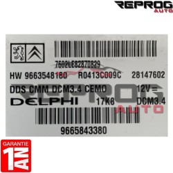 CALCULATEUR MOTEUR VIERGE CITROEN C5 HW9663548180 9665843380 DCM3.4 DELPHI