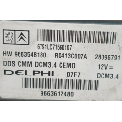 CALCULATEUR MOTEUR VIERGE PEUGEOT 308 HW9663548180 9663612480 DCM3.4 DELPHI