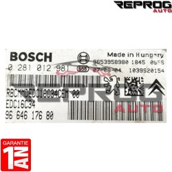 CALCULATEUR DÉCODÉ CITROEN C4 PICASSO 1.6 HDI 0281012981 9664617680 EDC16C34