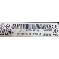 UCH VIERGE RENAULT CLIO 3 MODUS BCM 8200497361 28113679-5B V11.17 L2CR-