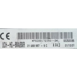 UCH HG VIERGE RENAULT CLIO 2 P8200172356B V4.3 SAGEM 21668997-9C UCH-HG