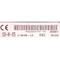 UCH N1 VIERGE RENAULT KANGOO P8200094794B 216668893-5B V4.3 UCH-N1 SAGEM