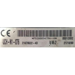 UCH N1 VIERGE RENAULT KANGOO P8200094794H 21676522-4D V6.2 UCH-N1 SAGEM