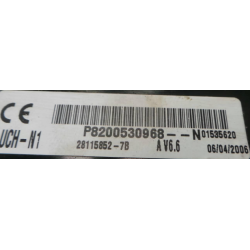 UCH N1 VIERGE RENAULT KANGOO P8200530968N V6.6 UCH-N1 SAGEM 28115852-7B