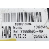 UCH VIERGE RENAULT LAGUNA 2 74N3 8200213234 21669695-8A GV12.06