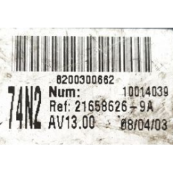 UCH VIERGE RENAULT LAGUNA 2 8200300662 21658626-9A 74N2 SAGEM