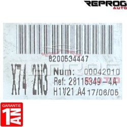 UCH VIERGE RENAULT LAGUNA 2 X74 2N3 8200534447 SAGEM 28115349-4A V21.A4
