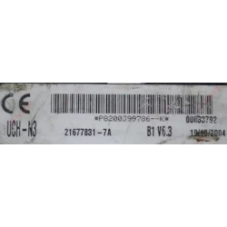 UCH N3 VIERGE RENAULT MASTER P8200399786K V6.3 21677831-7A SAGEM MASCOTT