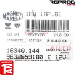 CALCULATEUR DÉCODÉ PEUGEOT 106 CITROEN SAXO 1.4i IAW 1AP.40 9620578580 16254.004